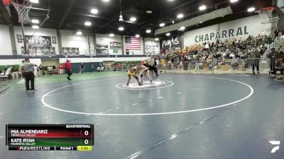 110 lbs Quarterfinal - Kate Ryan, Murrieta Valley vs Mia Almendariz, Temecula Valley