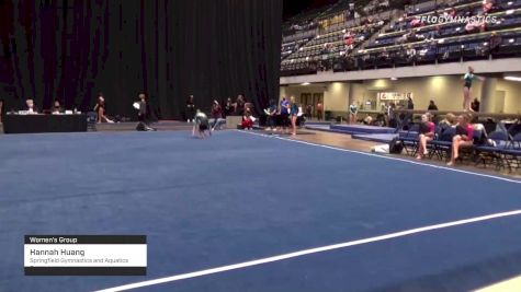Hannah Huang - Women's Group, Springfield Gymnastics and Aquatics Center - 2021 Women's Xcel Region 4 Championships