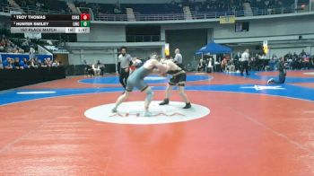 5A 175 lbs 1st Place Match - Troy Thomas, Corner vs Hunter Smiley, Lincoln