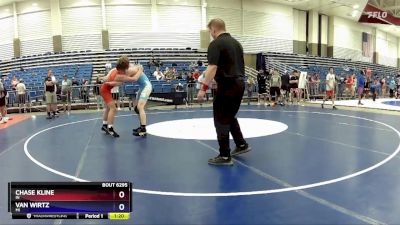 138 lbs Quarterfinal - Chase Kline, IN vs Van Wirtz, MI