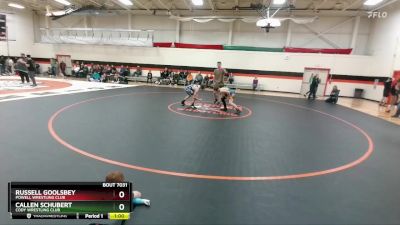 110-115 lbs 1st Place Match - Russell Goolsbey, Powell Wrestling Club vs Callen Schubert, Cody Wrestling Club