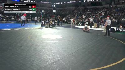 106 lbs Consi Of 16 #1 - Alex Portugal, Elk Grove (SJ) vs Ryder Doleschal, Serra (CC)