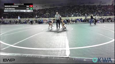 125 lbs Round Of 16 - Mahlea Warrior, Tecumseh Youth Wrestling vs Allie McCall, Fort Gibson Youth Wrestling