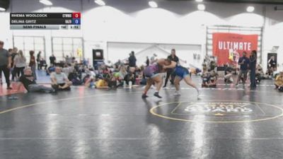 207 lbs Semifinal - Rhema Woolcock, CTWHALE - GK12E vs Delina Gritz, Razor PinkWave - GK12E