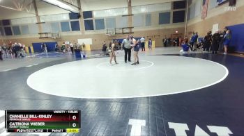 155lbs Champ. Round 1 - Caitriona Wieber, Everett (Girls) vs Chanelle Bill-Kinley, Ferndale (Girls)