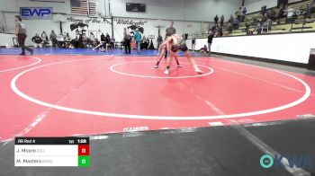 98 lbs Rr Rnd 4 - Jett Moore, Collinsville Cardinal Youth Wrestling vs Maddox Masters, Dark Cloud Wrestling Club