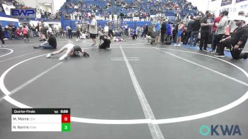 64 lbs Quarterfinal - Mikael Maine, Lexington Wrestling Club vs Nathan Norris, Standfast OKC