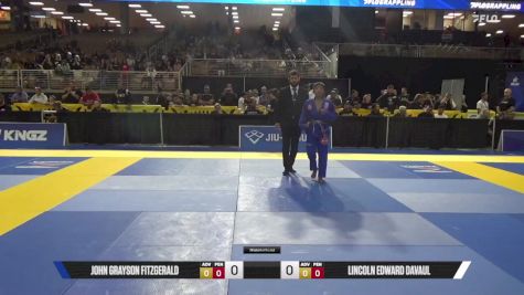 Lincoln Edward Davaul vs John Grayson Fitzgerald 2025 Pan Kids Jiu-Jitsu IBJJF Championship