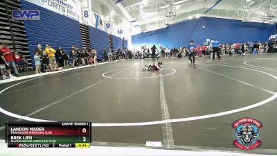 43 lbs Champ. Round 1 - Landon Mader, Trailblazer Wrestling Club vs Brek Lien, Olathe Raptor Wrestling Club