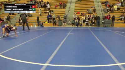 85 lbs 1st Place Match - Miles Christensen, Garretson Blue Dragons vs Henry Seidl, ANML (Annandale/Maple Lake)