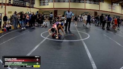 84 lbs Cons. Semi - Ethan Pope, Williamsburg Wrestling Club vs Vincent Aparicio, Pennsbury Falcon Wrestling Club