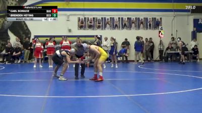 190 lbs Quarterfinal - Brenden Heying, Benton Community vs Cael Schultz, Marion