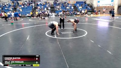 285 lbs Round 4 - Willy Jon Morales, Augusta vs Cooper Buxton, Columbus