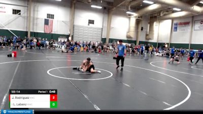 105-114 lbs Quarterfinal - Lukas Labenz, Minden Wrestling Club vs Jesse Rodriguez, Cozad Youth Wrestling Club