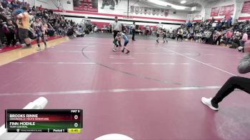 45 lbs Cons. Semi - Finn Moehle, Team Central vs Brooks Rinne, Higginsville Youth Wrestling