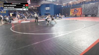 113 lbs Cons. Round 1 - Gabe Sardone, Notre Dame West Haven vs Peyton Friedman, St Paul VI Catholic
