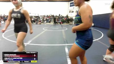 160 lbs Cons. Round 2 - Eden Baguio, University Of Providence vs Mikayla Lancaster, Menlo College