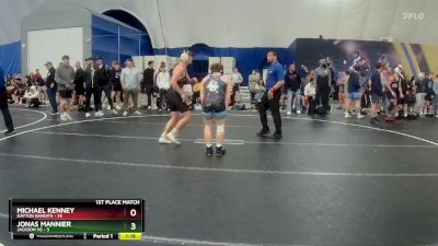 144 lbs Finals (2 Team) - Michael Kenney, Dayton Bandits vs Jonas Mannier, Jackson HS