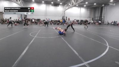 132 lbs Round 1 (4 Team) - Isaac Cicchetti, Sly Fox vs Roman Caccavelli, New England Gold