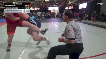 220 lbs Champ. Round 1 - Eli Anderson, Moses Lake Wrestling Club vs Christian Mertz, HWC SWAT