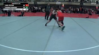 130 lbs Cons. Semi - Cael Peyton, Warrior Mat Club vs Thomas Vanasek, New Prague