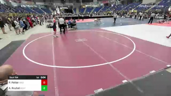 52 lbs Consi Of 4 - Peyton Potter, Green River Grapplers vs Asher ...