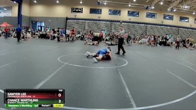 110 lbs Round 5 (8 Team) - Chance Warthling, Burnett Trained WC vs Sawyer Lee, Crossroads Wrestling