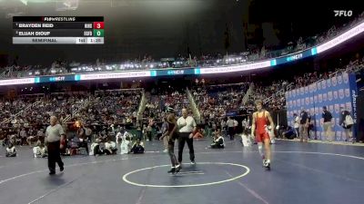 3A 113 lbs Semifinal - Elijah Diouf, Eastern Guilford vs Brayden Reid, Hibriten High School