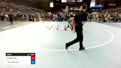 100 lbs Cons 32 #2 - Diego Martinez, IL vs Kaden Huffman, AR