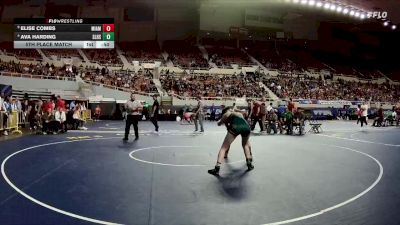 145-D2 5th Place Match - Ava Harding, Show Low High School vs Elise Combs, Miami High Schoool