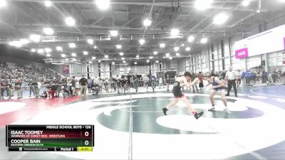 126 lbs Cons. Round 4 - Cooper Bain, Eastern Oregon Elite vs Isaac Toomey, Warriors Of Christ WOC- Wrestling