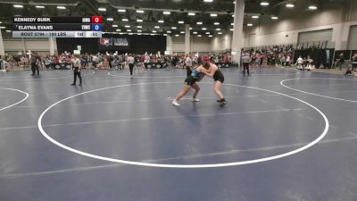 190 lbs 5th Place Match - Kennedy Burk, Iowa vs Elayna Evans, Team Haysville Wrestling Club