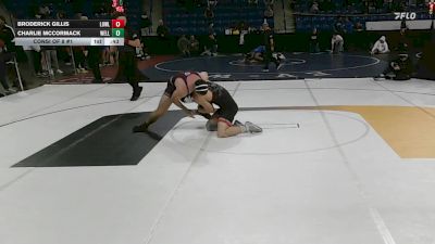 190 lbs Consi Of 8 #1 - Broderick Gillis, Lowell vs Charlie McCormack, Wellesley