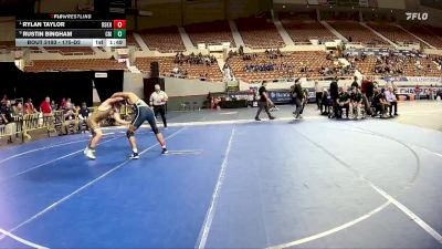 175-D2 Quarterfinal - Rylan Taylor, Raymond S. Kellis High School vs Rustin Bingham, Campo Verde High School