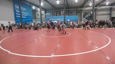 295 lbs Quarterfinal - Trevor Snowberger, Moshannon vs Riley Miller, Robinson