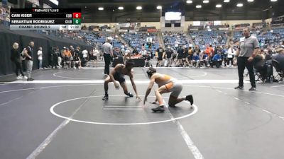 133 lbs Champ. Round 2 - Cam Kiser, Cowley College vs Sebastian Rodriguez, Colby Community College