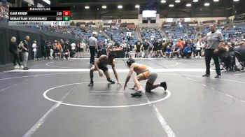 133 lbs Champ. Round 2 - Cam Kiser, Cowley College vs Sebastian Rodriguez, Colby Community College