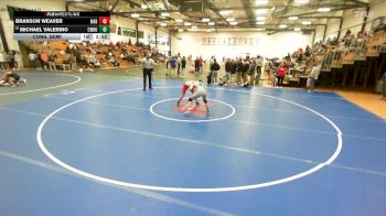 141 lbs Cons. Semi - Michael Valerino, Case Western Reserve vs Branson Weaver, Wabash