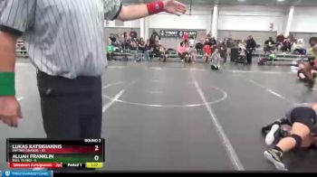 100 lbs Round 2 (4 Team) - Alijah Franklin, Bull Island vs Lukas Katsigiannis, Daytrip Orange