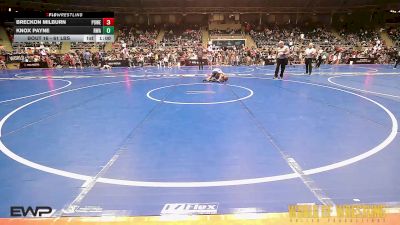61 lbs Round Of 64 - Breckon Milburn, Powerhouse Comanche OK vs Knox Payne, Roundtree Wrestling Academy