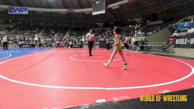 55 lbs Round Of 32 - Owen Tannery, Roundtree Wrestling Academy vs Kane Dinnan, Team Donahoe