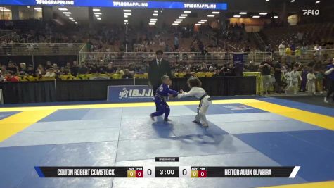 Heitor Aulik Oliveira vs Colton Robert Comstock 2025 Pan Kids Jiu-Jitsu IBJJF Championship