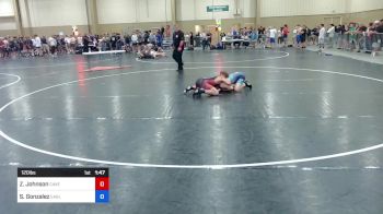 120 lbs Round Of 16 - Zeke Johnson, Caveman Wrestling vs Sebastian Gonzalez, Eagle Empire