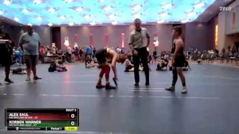 107 lbs Quarterfinals (8 Team) - Korben Warner, MO Outlaws Gold vs Alex Saul, MO Outlaws Black