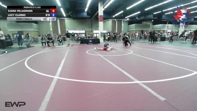 125 lbs Semifinal - Iliana Villagrana, All American Wrestling Club vs Lucy Clarno, 3F Wrestling