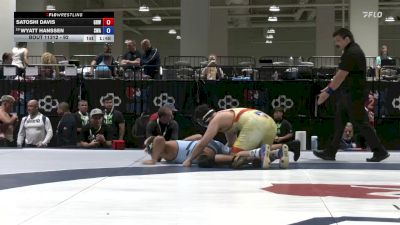 92 lbs Cons. Round 4 - Satoshi Davis, Gold Rush Wrestling vs Wyatt Hanssen, Sanderson Wrestling Academy