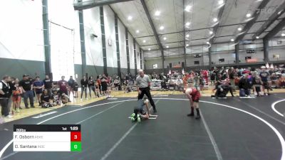 89 lbs Quarterfinal - Frederick Osborn, Askeo International Mat Club vs Oliver Santana, Independent