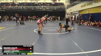 165 lbs Cons. Round 6 - Ricardo Ugalde, Fresno City College vs Andrew Longoria, Rio Hondo College