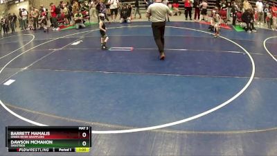 39 lbs 3rd Place Match - Barrett Mamalis, Green River Grapplers vs Dawson McMahon, Shootbox