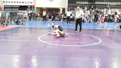 81 lbs 3rd Place - Maddox Gavrish, TDWC Minions - ESE vs Maddox Wilson, CT Whale Orca - ESE